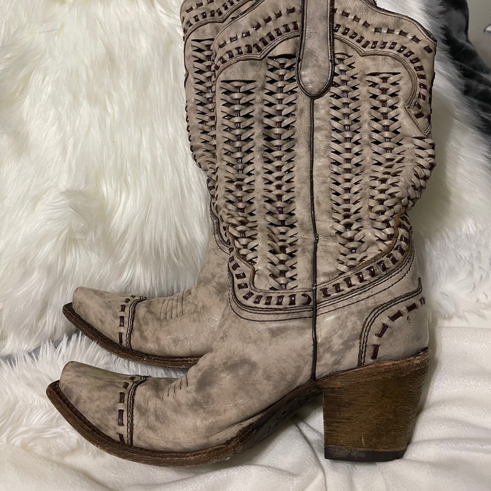 Corral Vintage Bronze Braided Glitter Inlay